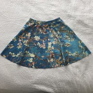 Poprageous Almond Blossom Skater Skirt